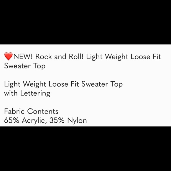 B125🧡🤎Rock-n-roll lightweight sweater top w/loose round neck+relaxed fit🤎🧡 - Picture 5 of 10